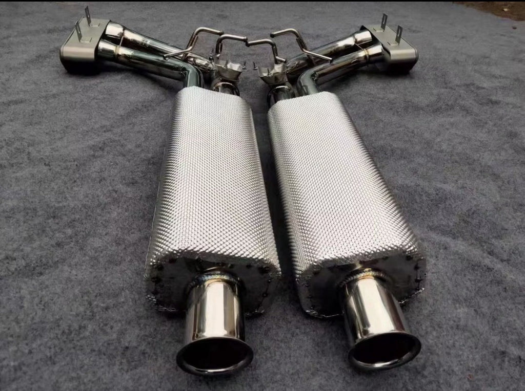 G63 AMG custom exhaust view 3